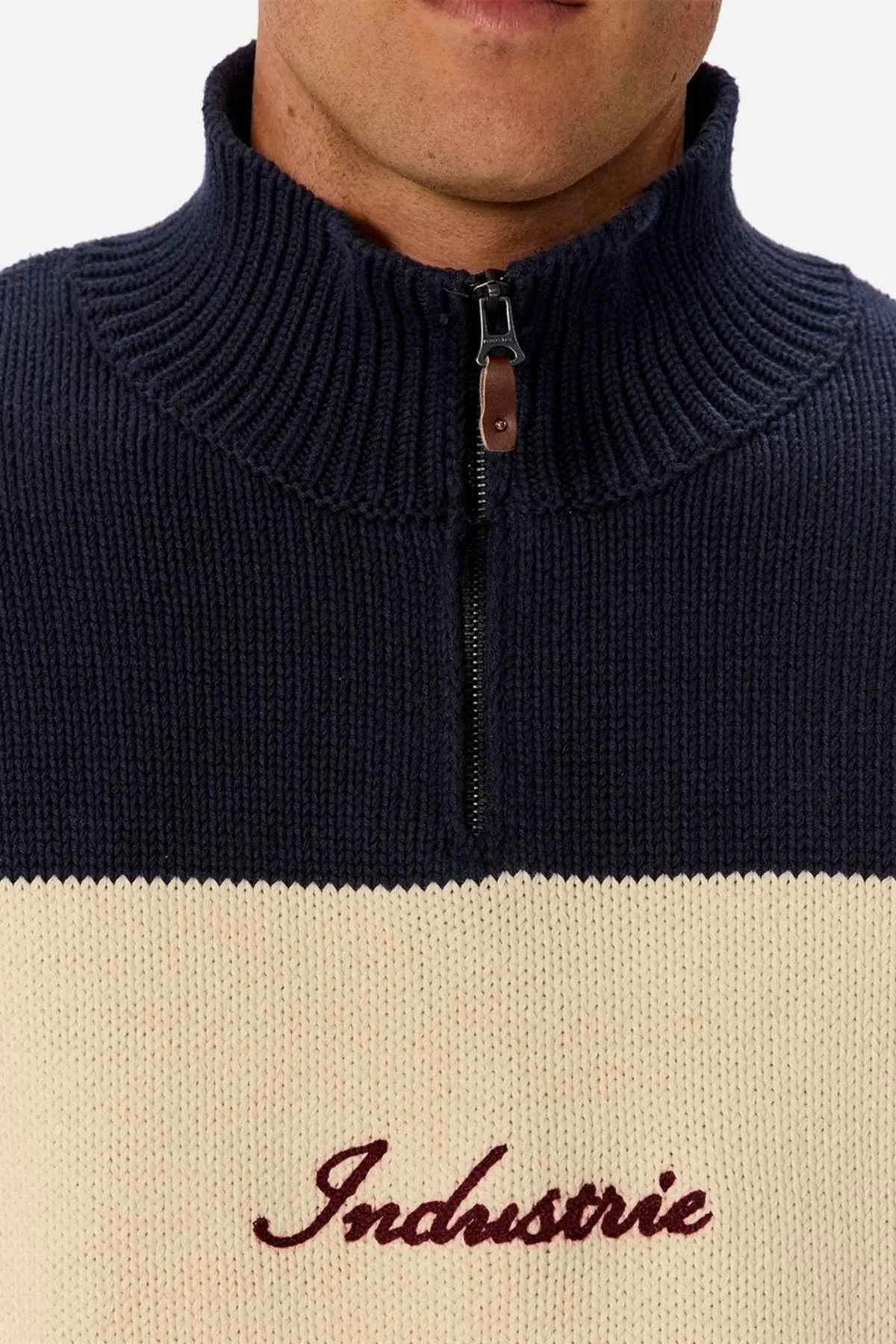 Industrie The Osbourne Zip Neck Knit