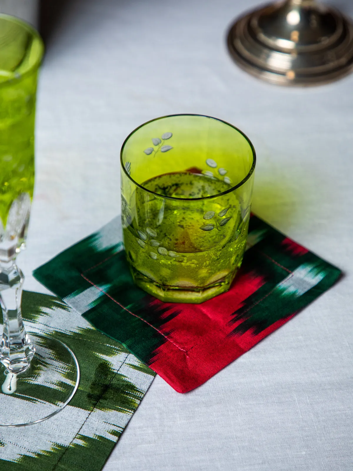 Jewel Ikat Cocktail Napkin Set