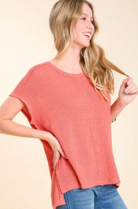 KRYSTAL TOP - CORAL PINK
