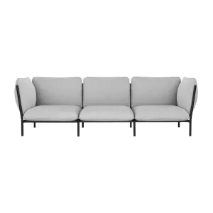 Kumo 3-seater Sofa with Armrests Porcelain