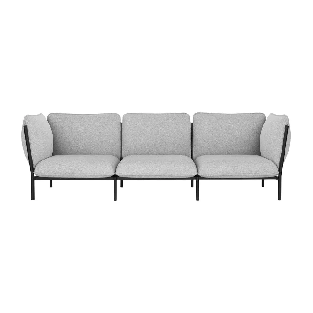 Kumo 3-seater Sofa with Armrests Porcelain