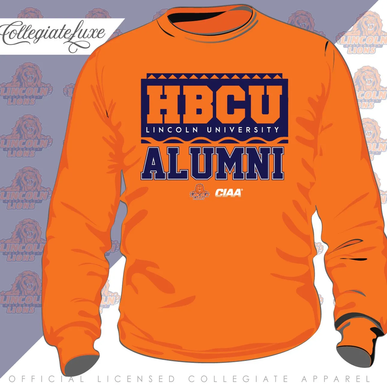 LINCOLN | 90s ALUMNI | Orange Unisex Sweatshirt (z)