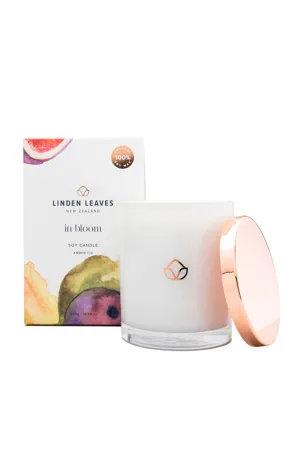 LINDEN LEAVES In Bloom Soy Candle Amber Fig 300g