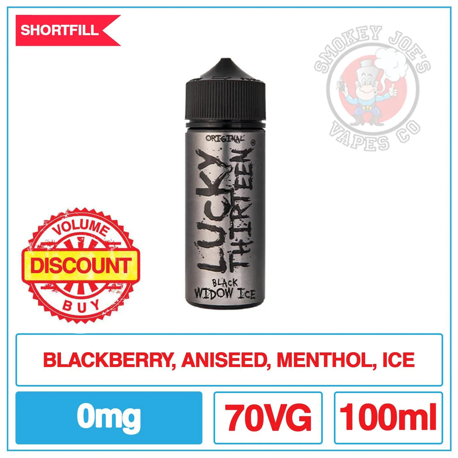 Lucky Thirteen - Original - Black Widow Ice - 100ml