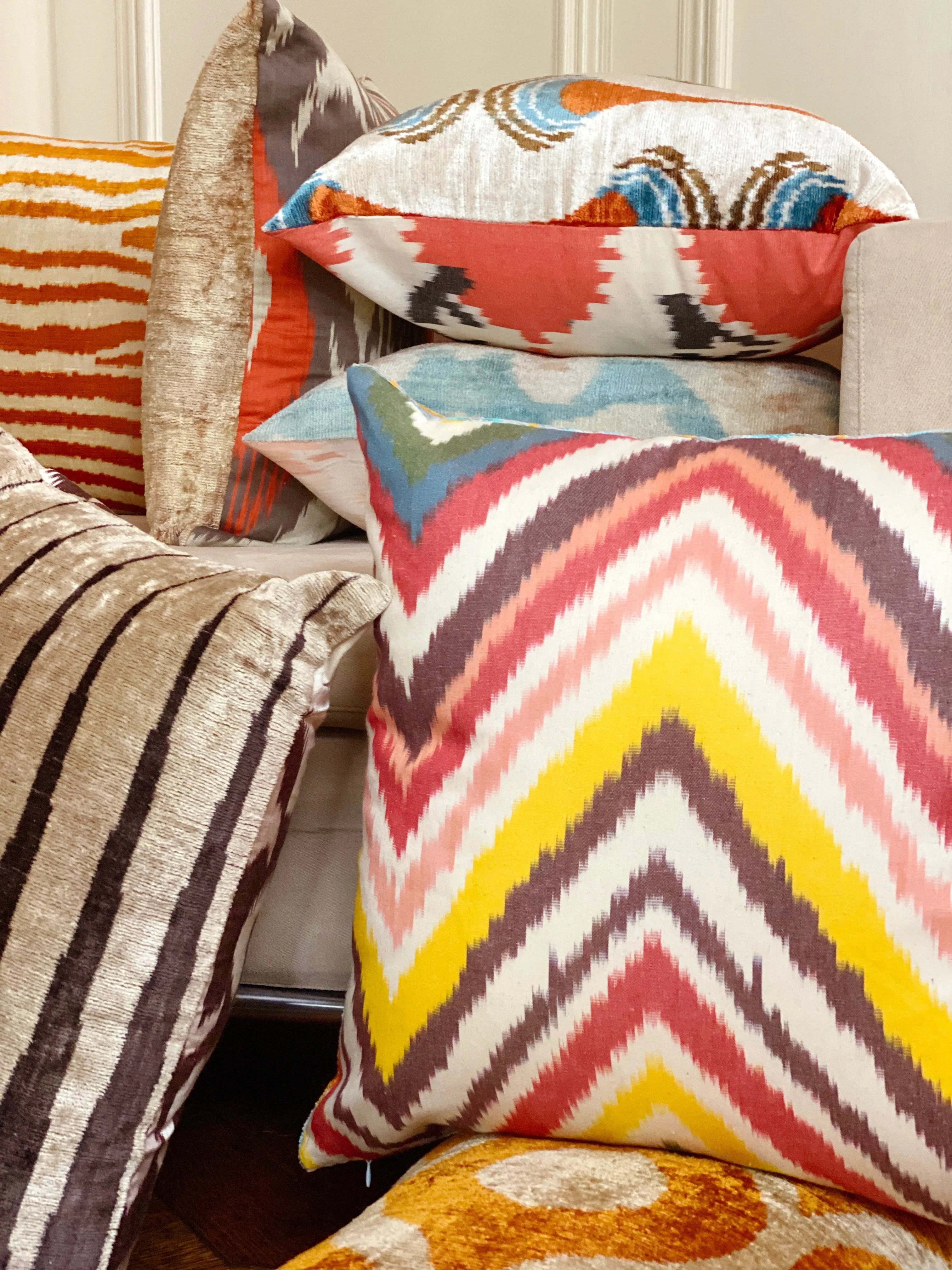 Luxe Missoni-Inspired Pillow Cover