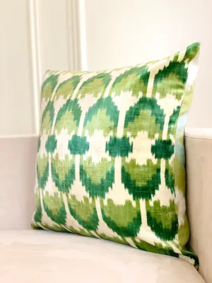 Luxe Shades of Grass Square Pillow Cover