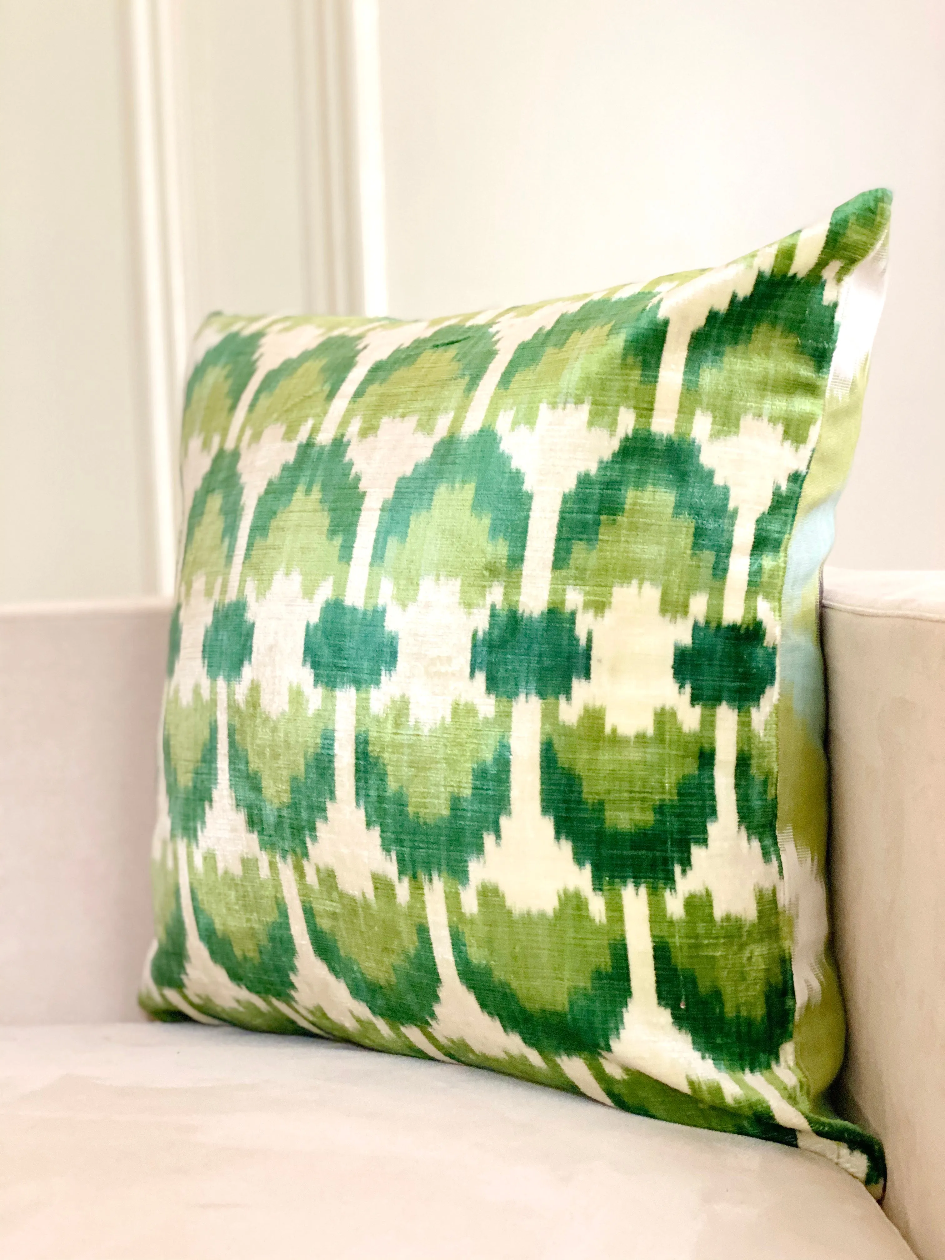 Luxe Shades of Grass Square Pillow Cover