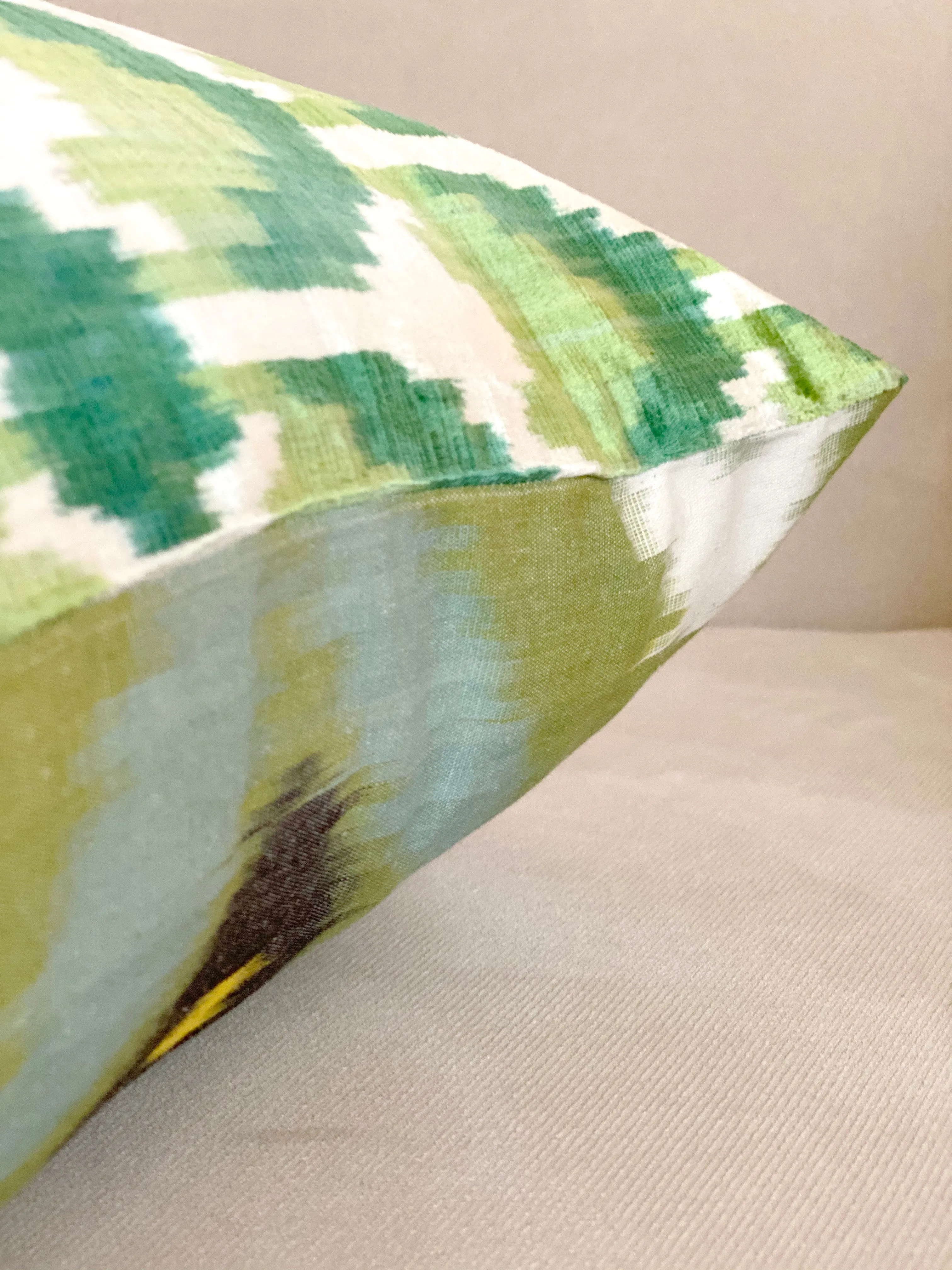 Luxe Shades of Grass Square Pillow Cover
