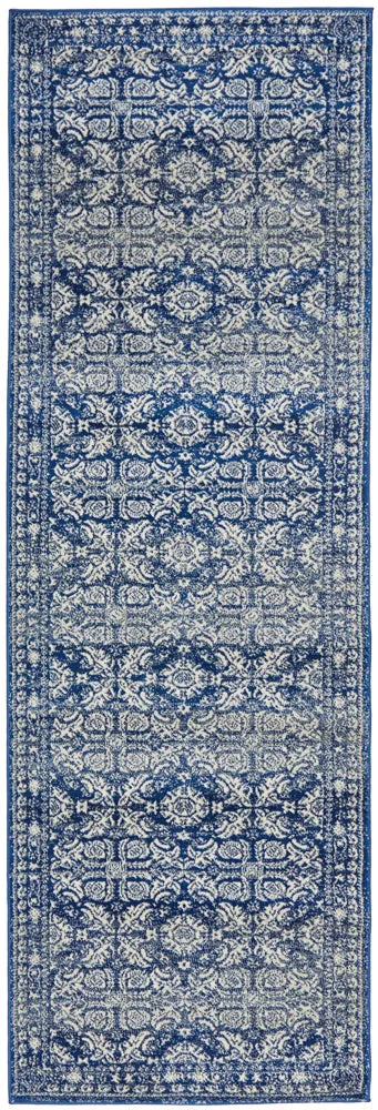 Mirage Gwyneth Stunning Transitional Navy Runner Rug