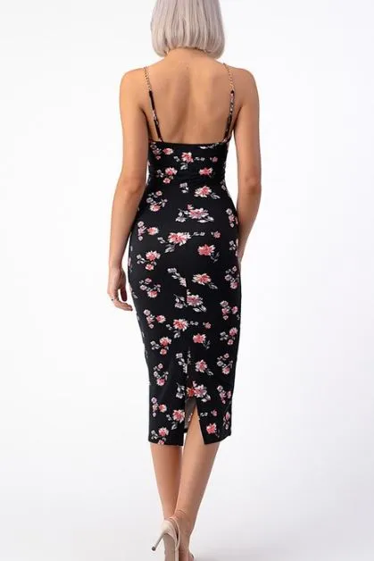 MOIRA FLORAL BODYCON DRESS