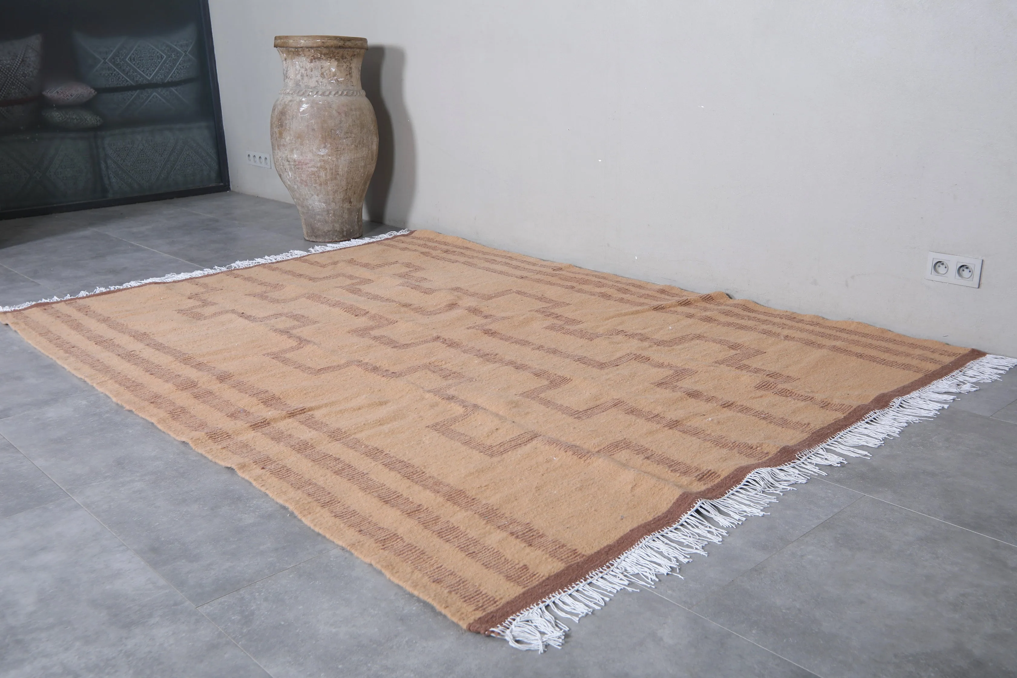 Moroccan Kilim Rug - Hand Woven Moroccan Rug - Custom Rug