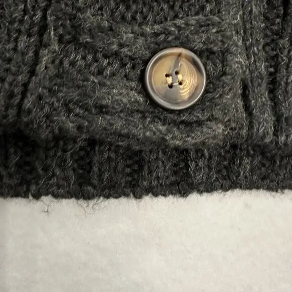 Natural Life Knit Cardigan Sweater XS/S Button Front Long Sleeve Fair Isle Crop
