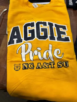 NC A&T AGGIES | PRIDE ARCH GOLD Unisex Sweatshirt (**)