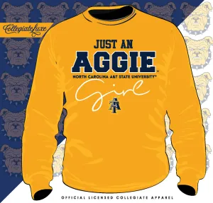 NC A&T SU | Just An Aggie Girl | Unisex Sweatshirt (**)