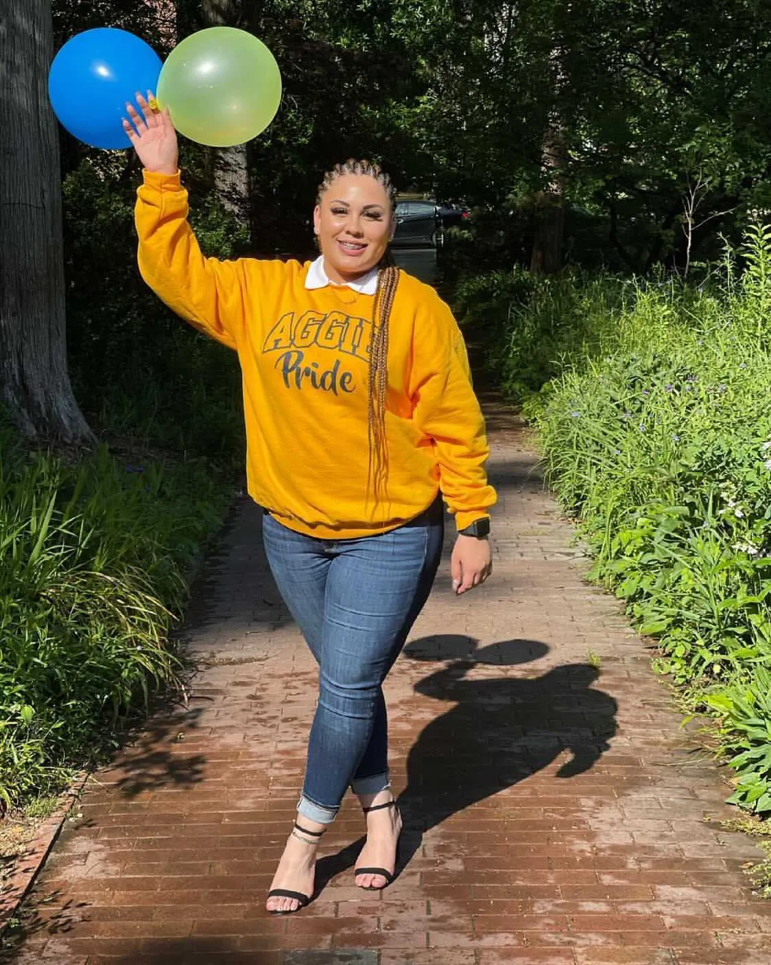 NC A&T SU| VINTAGE AGGIE PRIDE ARCH Unisex GOLD Sweatshirt (**)