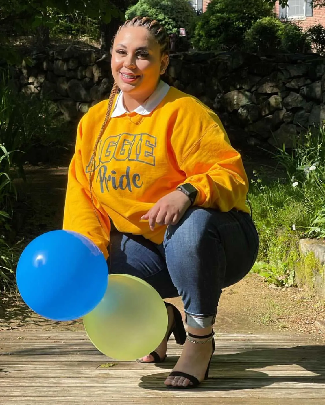 NC A&T SU| VINTAGE AGGIE PRIDE ARCH Unisex GOLD Sweatshirt (**)