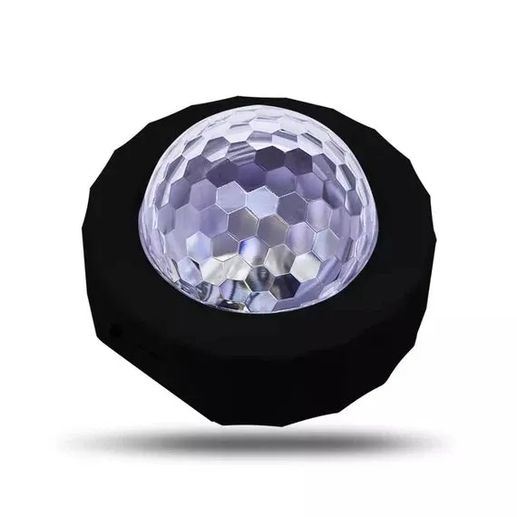 NEW D36 Portable DJ Lamp, Black! Portable, sound-activated marvel! Enjoy USB charging, two exciting modes, effortless installation, and a light weight design for ultimate portability.
