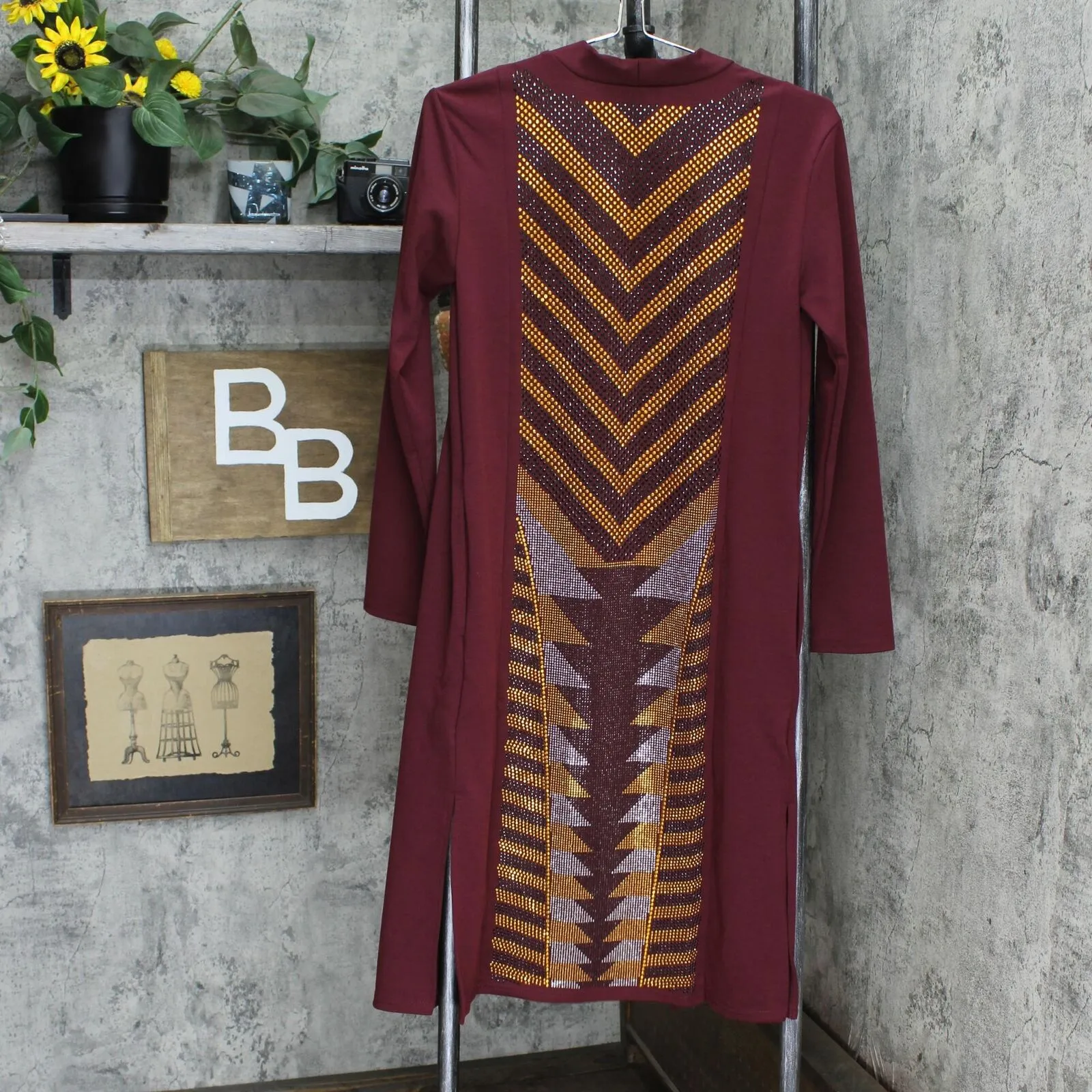 NWT Antthony Womens Holiday Luxe Ponte Knit Duster Cardigan. 726485