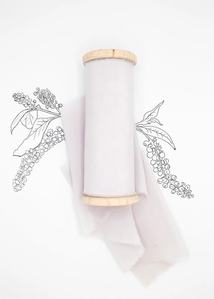 Orchid Crepe de Chine Silk Ribbon