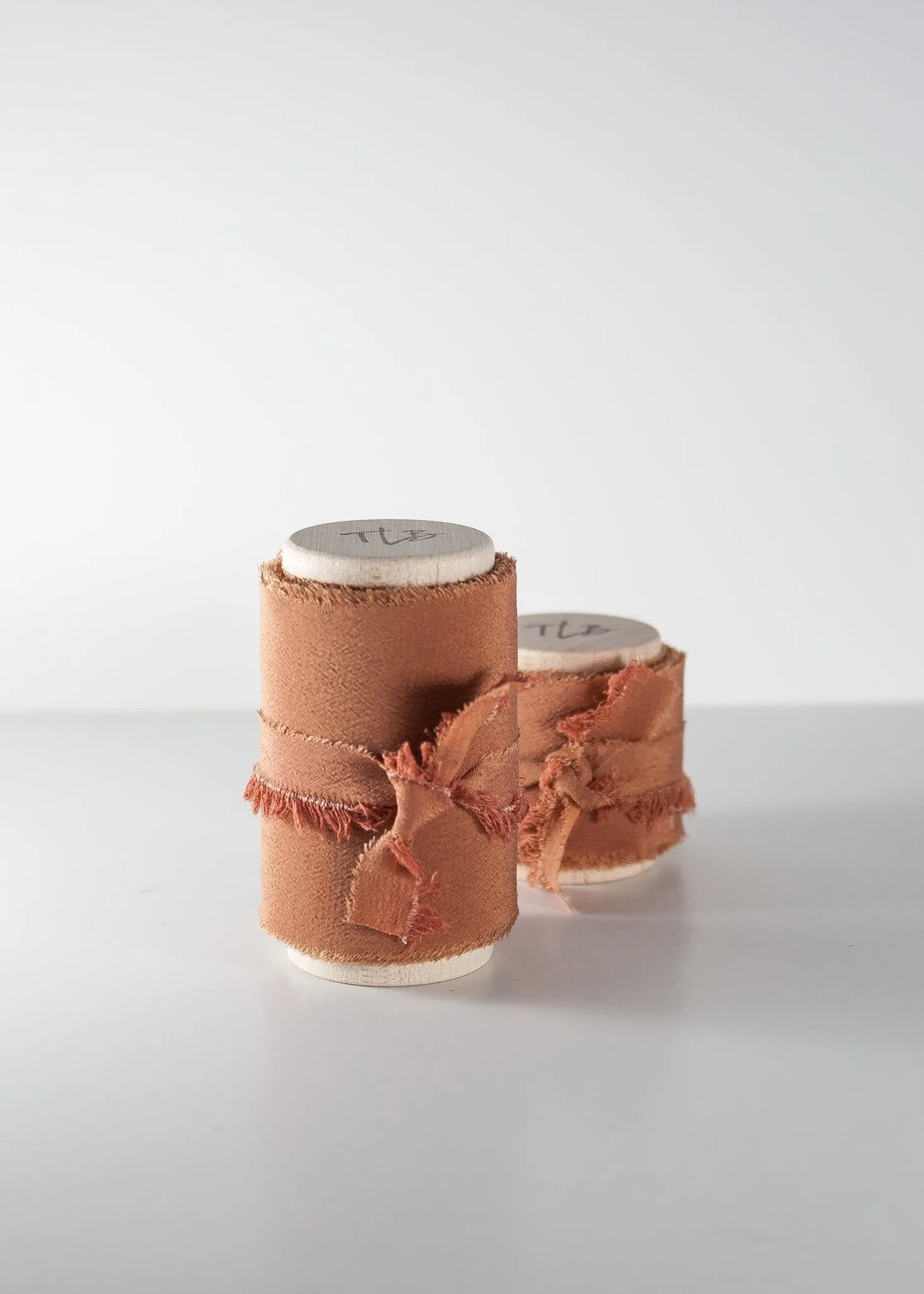 Pecan Brown Crepe de Chine Silk Ribbon