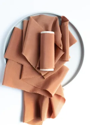 Pecan Brown Crepe de Chine Silk Ribbon