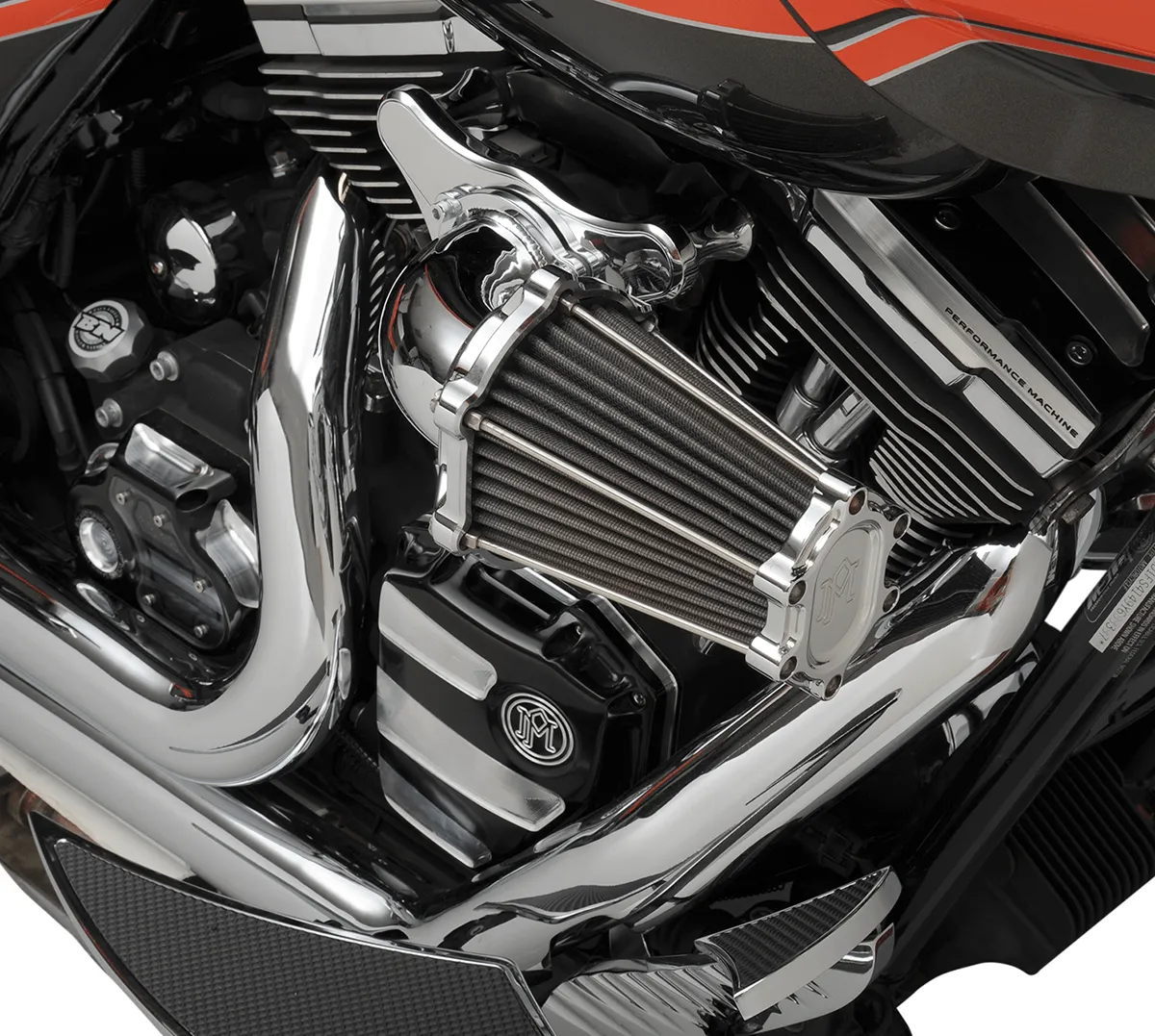 Performance Machine 0206-2050-CH Fast Air Intake Solution - Chrome