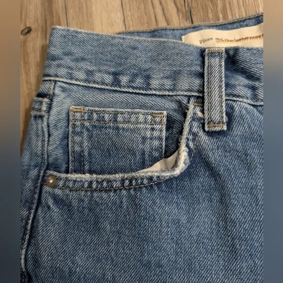 Pilcro And The Letterpress Size 27 Tilde High Rise Cropped Raw Hem Jeans