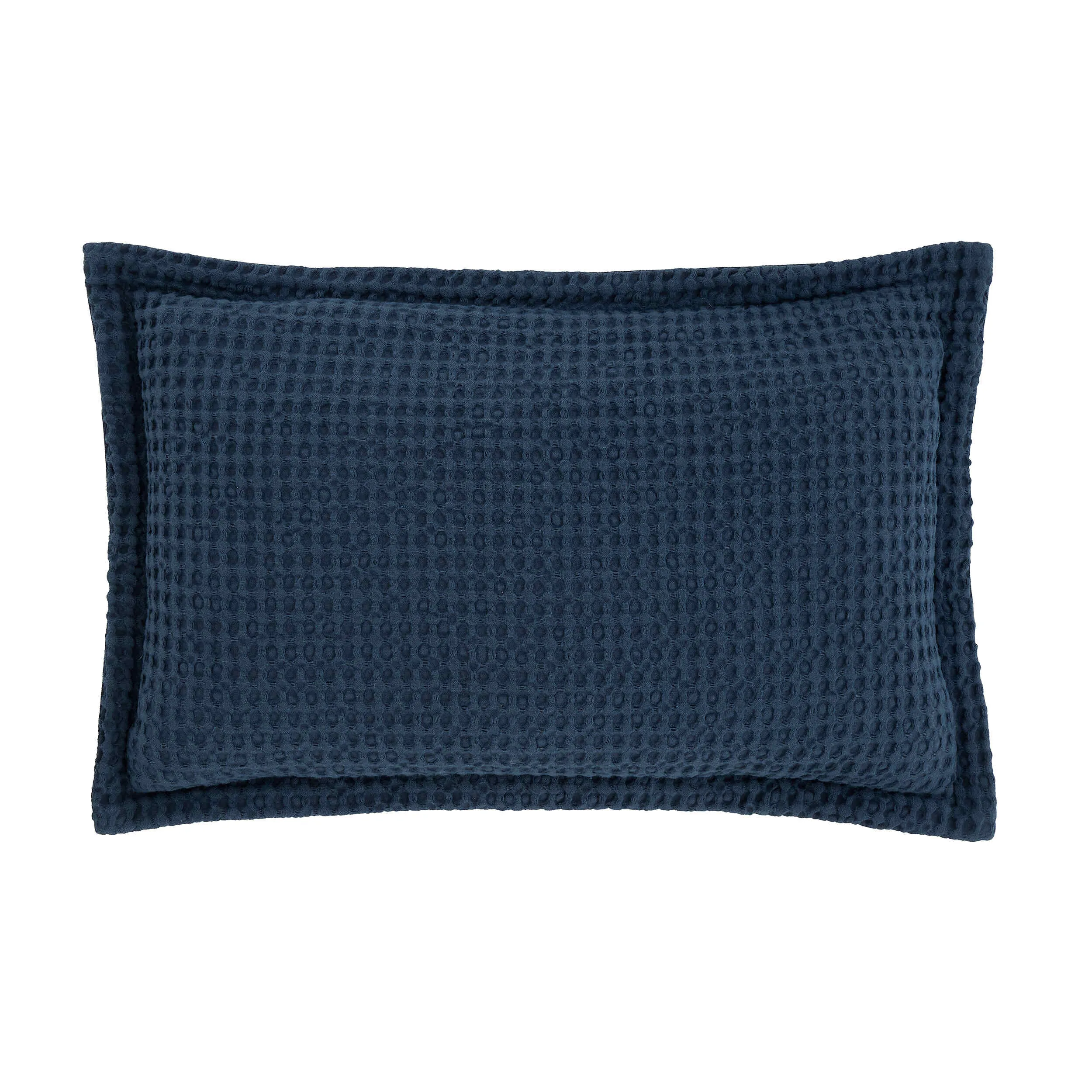 Pineapple Elephant Jaipur Chunky Waffle Cushion - Navy