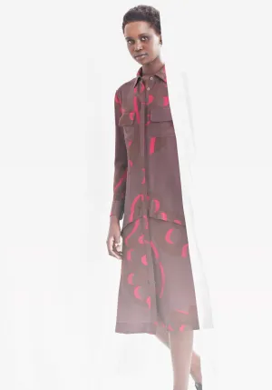 Poms Long Shirtdress