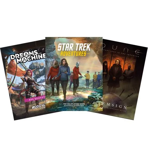 Printed Quickstarts - Dreams and Machines, Dune, Star Trek Adventures-Second Edition
