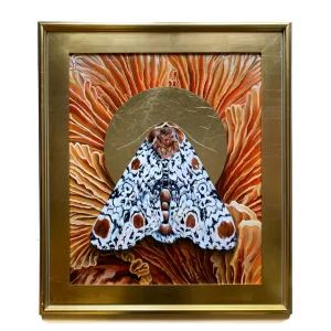 "Everything" Harris Three Spot Moth Painting 20x24