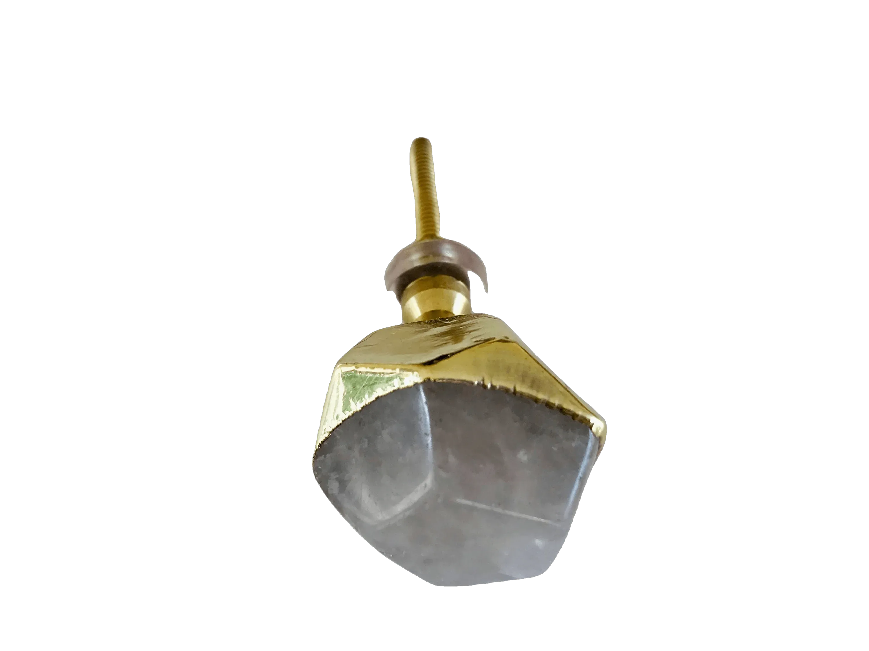 Rose Quartz Agate Cabinet Door Pull Handle - Set of 4