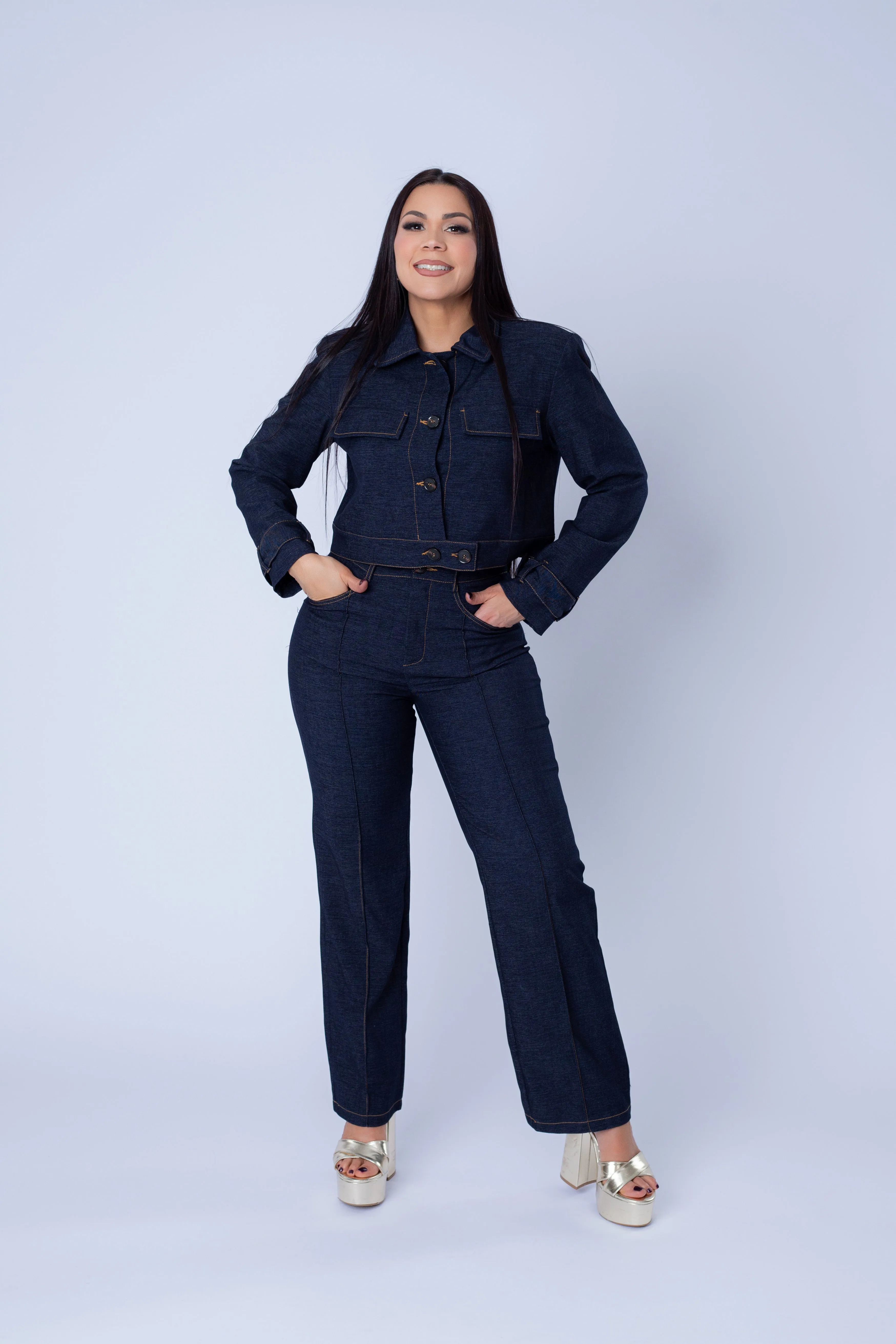 SAMANTHA DENIM SET