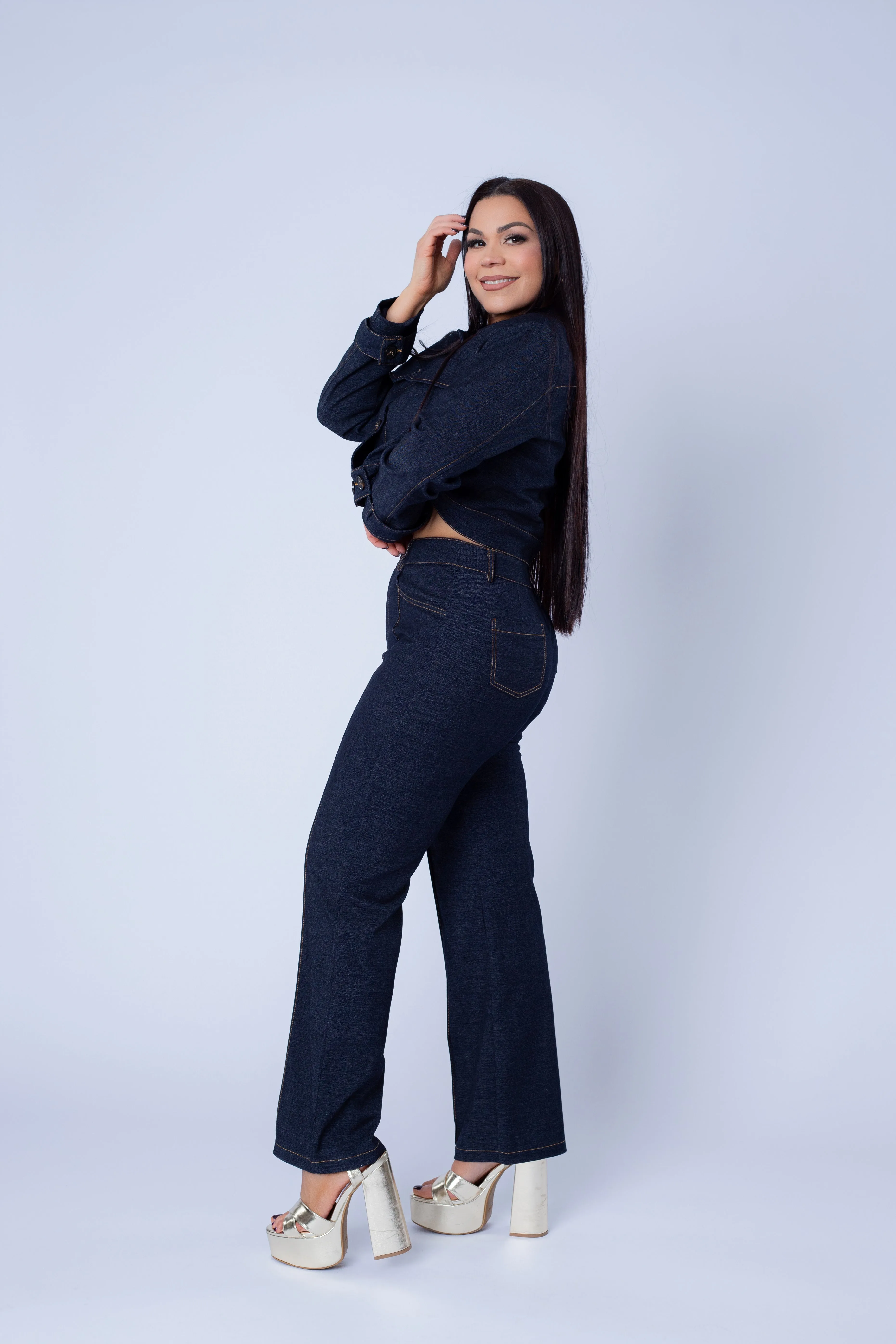 SAMANTHA DENIM SET