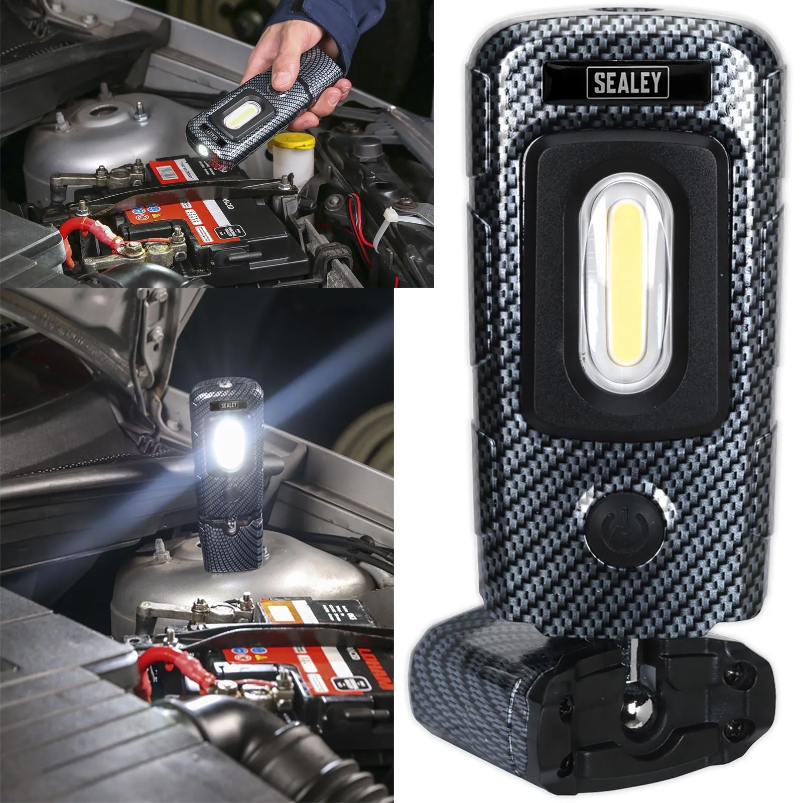 Sealey 360 COB LED Rechargeable Inspection Lamp 300 Lumens
