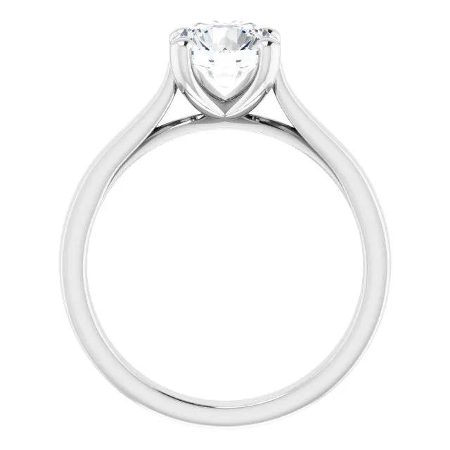 Serenity Round Diamond Solitaire Engagement Ring