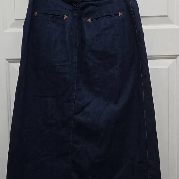 Seventy Five Percent Off Ralph Lauren Women's Western Casual Dress Midi Skirt GU