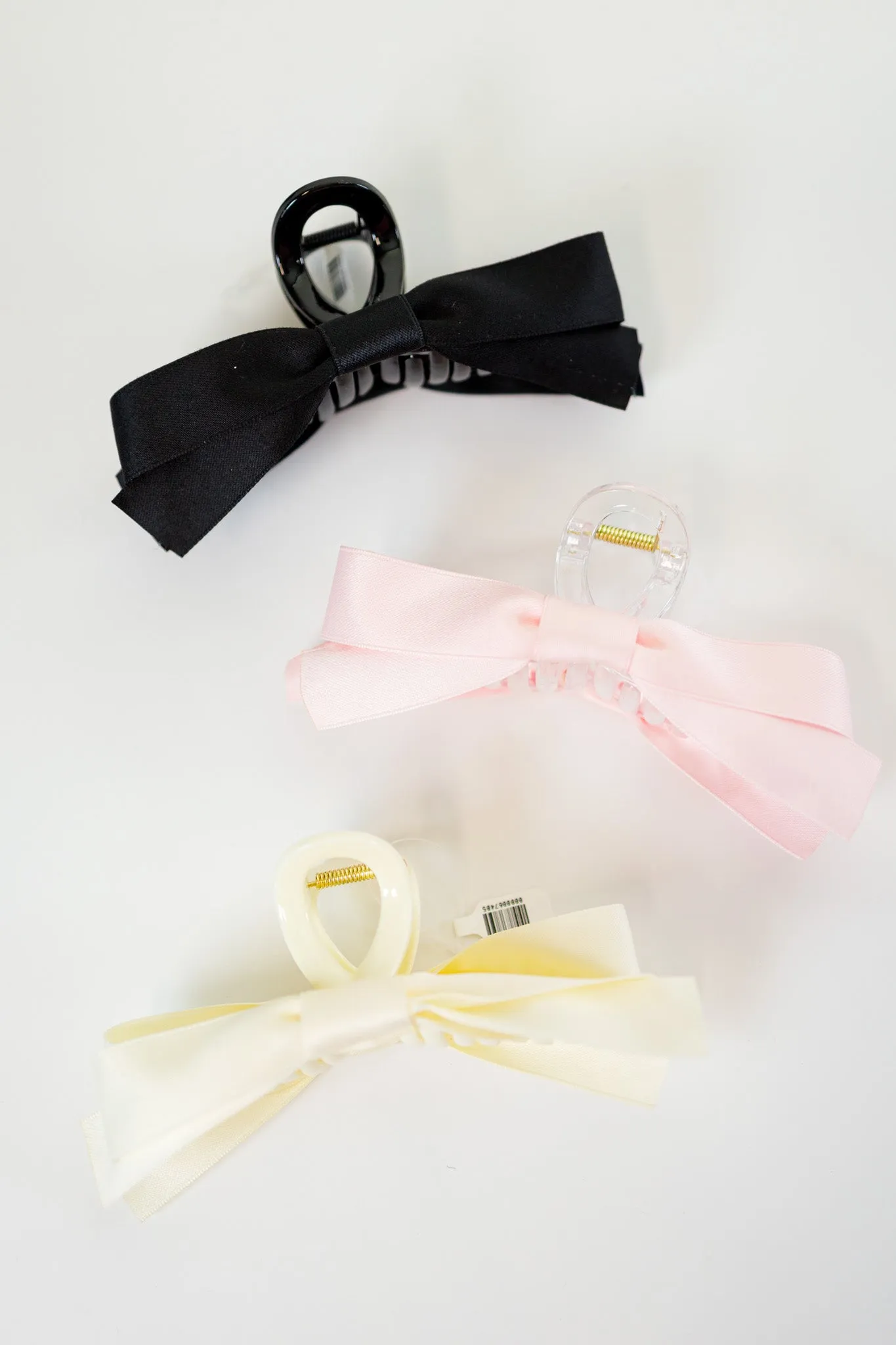 Silk Ribbon Bow Hair Clip, VARIOUS