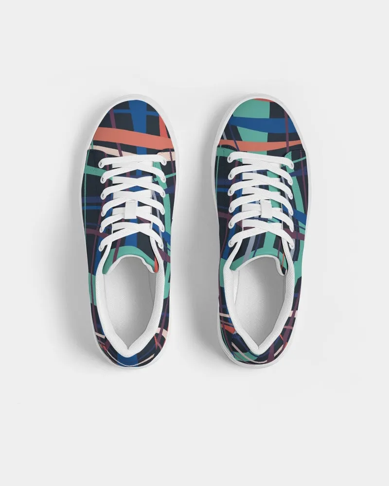 SMF Weave Feminine Faux-Leather Sneaker