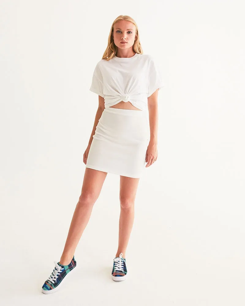 SMF Weave Feminine Faux-Leather Sneaker