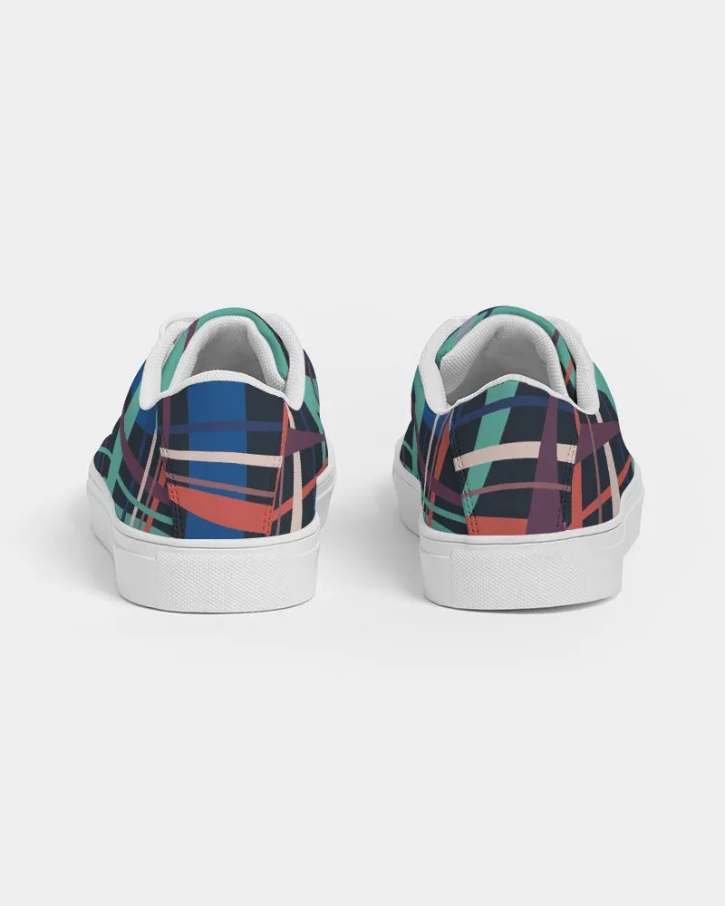 SMF Weave Feminine Faux-Leather Sneaker