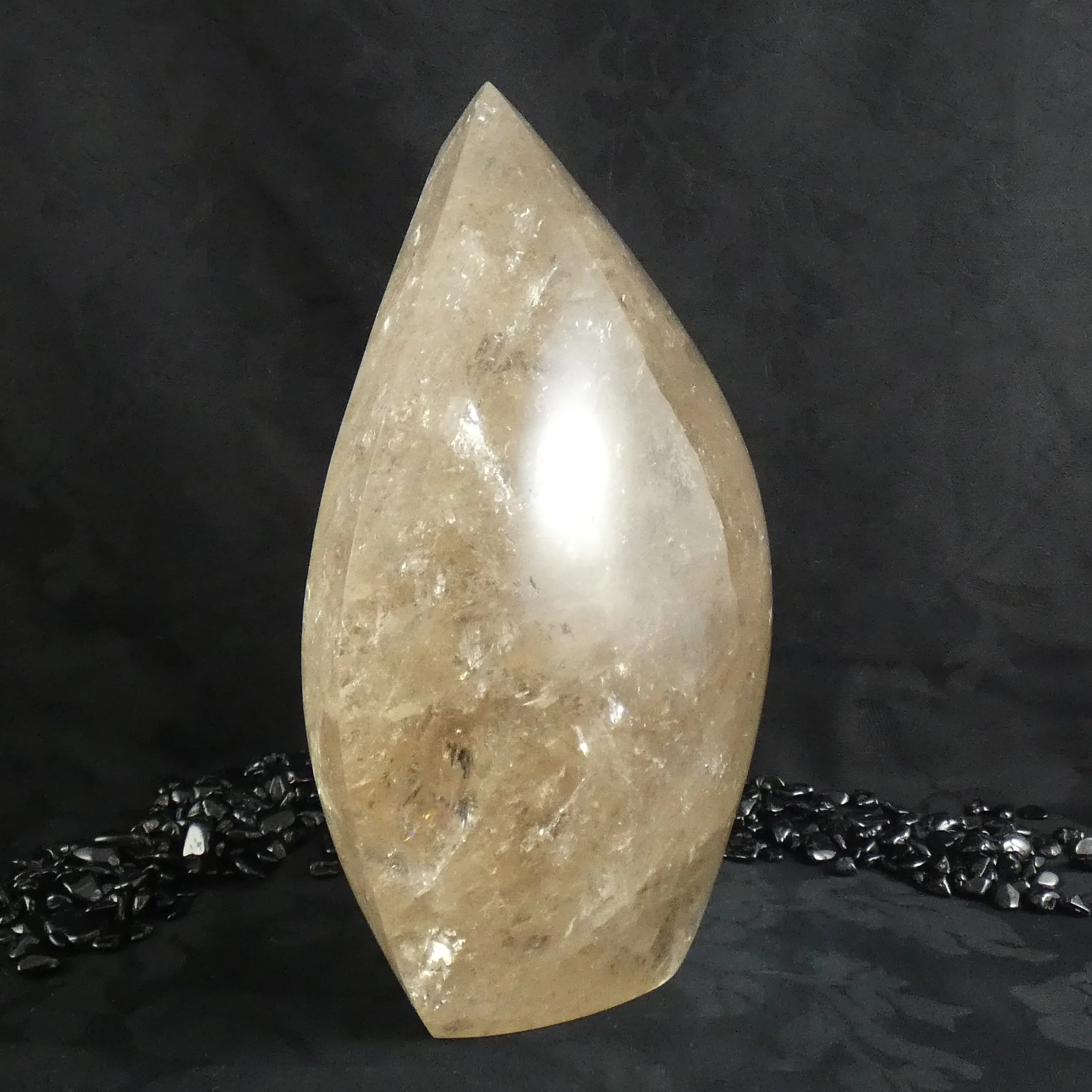 Smoky Quartz Free-Form Polished Tower