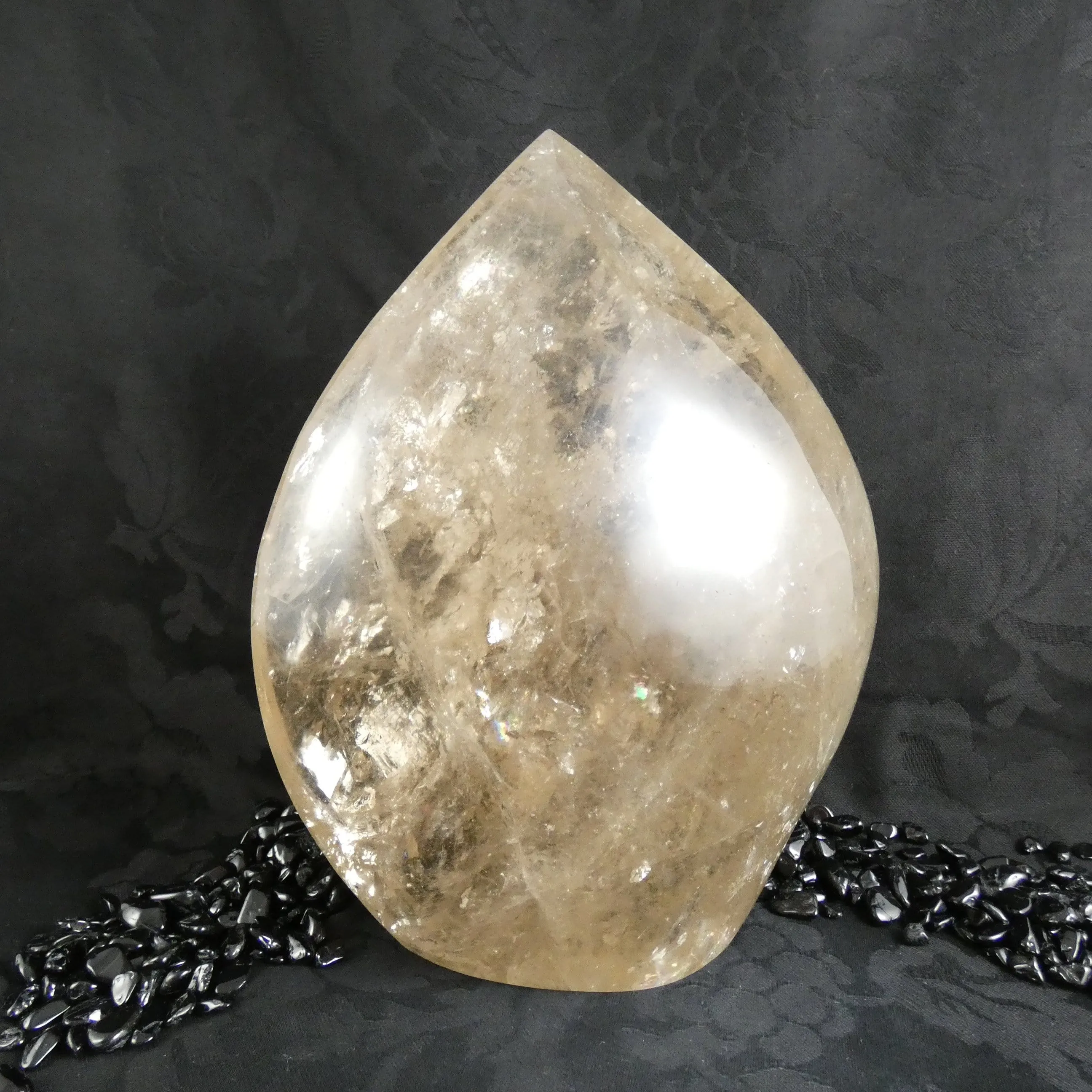 Smoky Quartz Free-Form Polished Tower