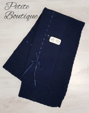 Spanish navy ribbon shawl