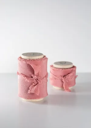 Tea Rose Crepe de Chine Silk Ribbon