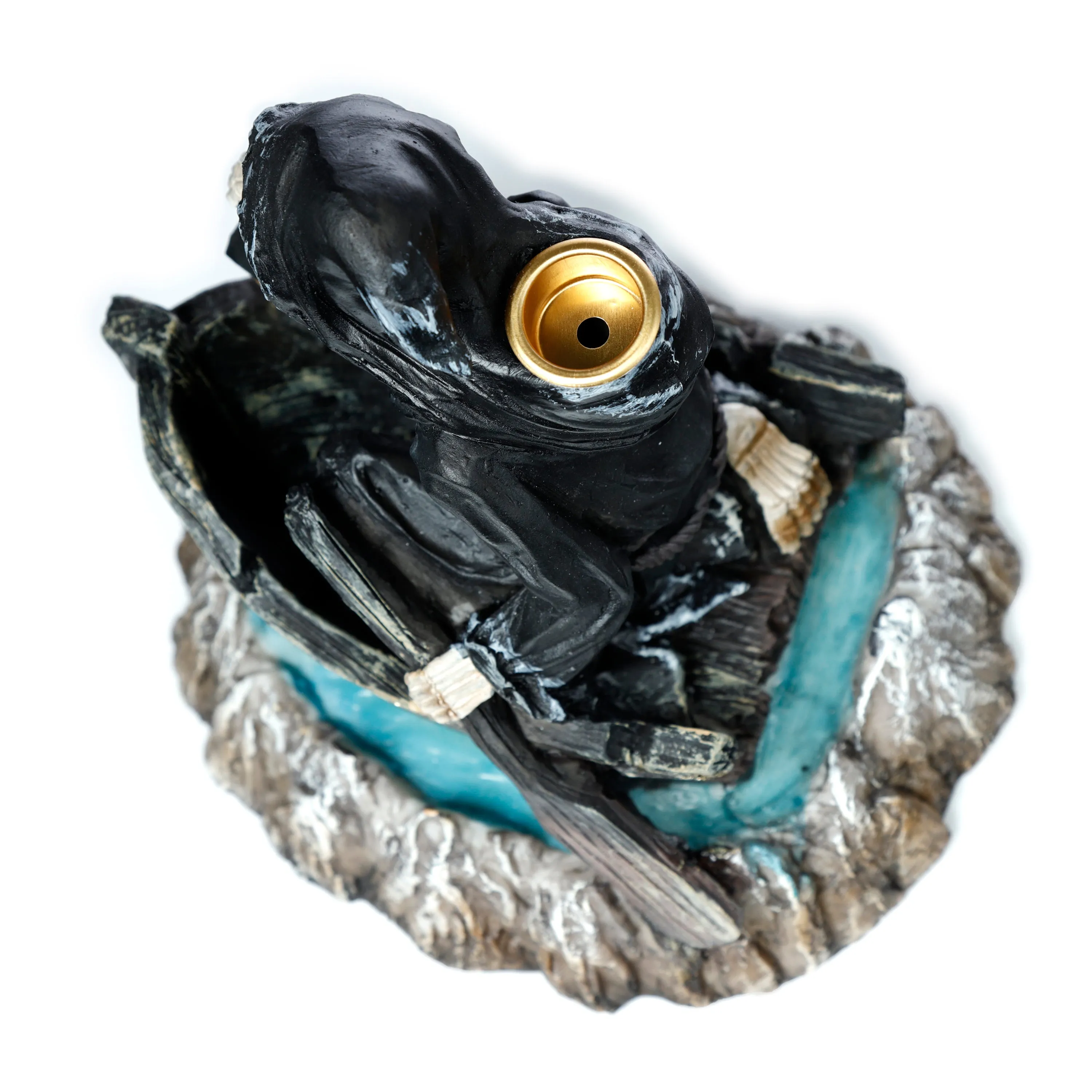 The Reaper Boatman of Death Backflow Incense Burner