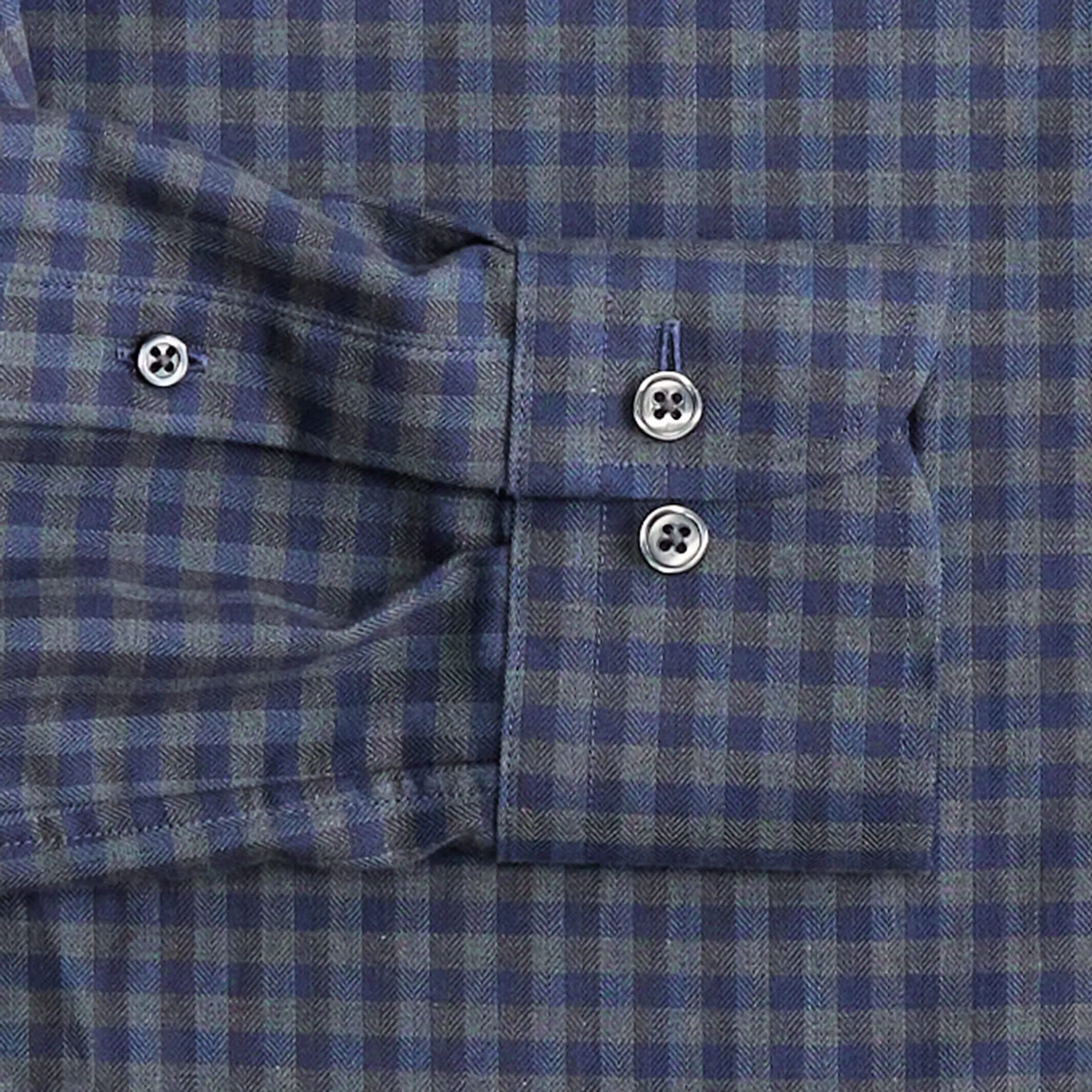The Slate Norton Brushed Herringbone Custom Shirt