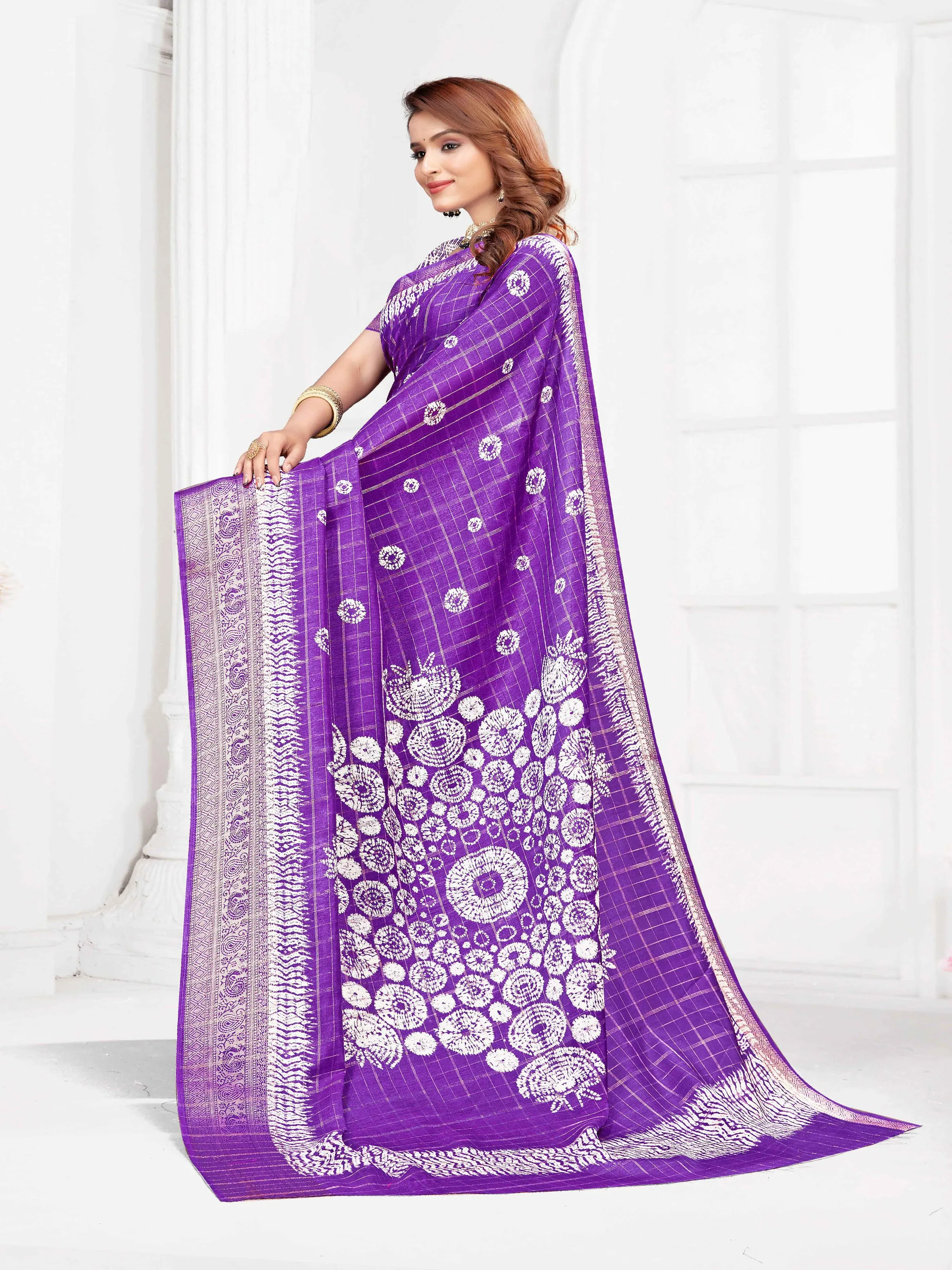 Tiffany Blue Aakruthi silk saree  | BUY 1 GET 1 FREE