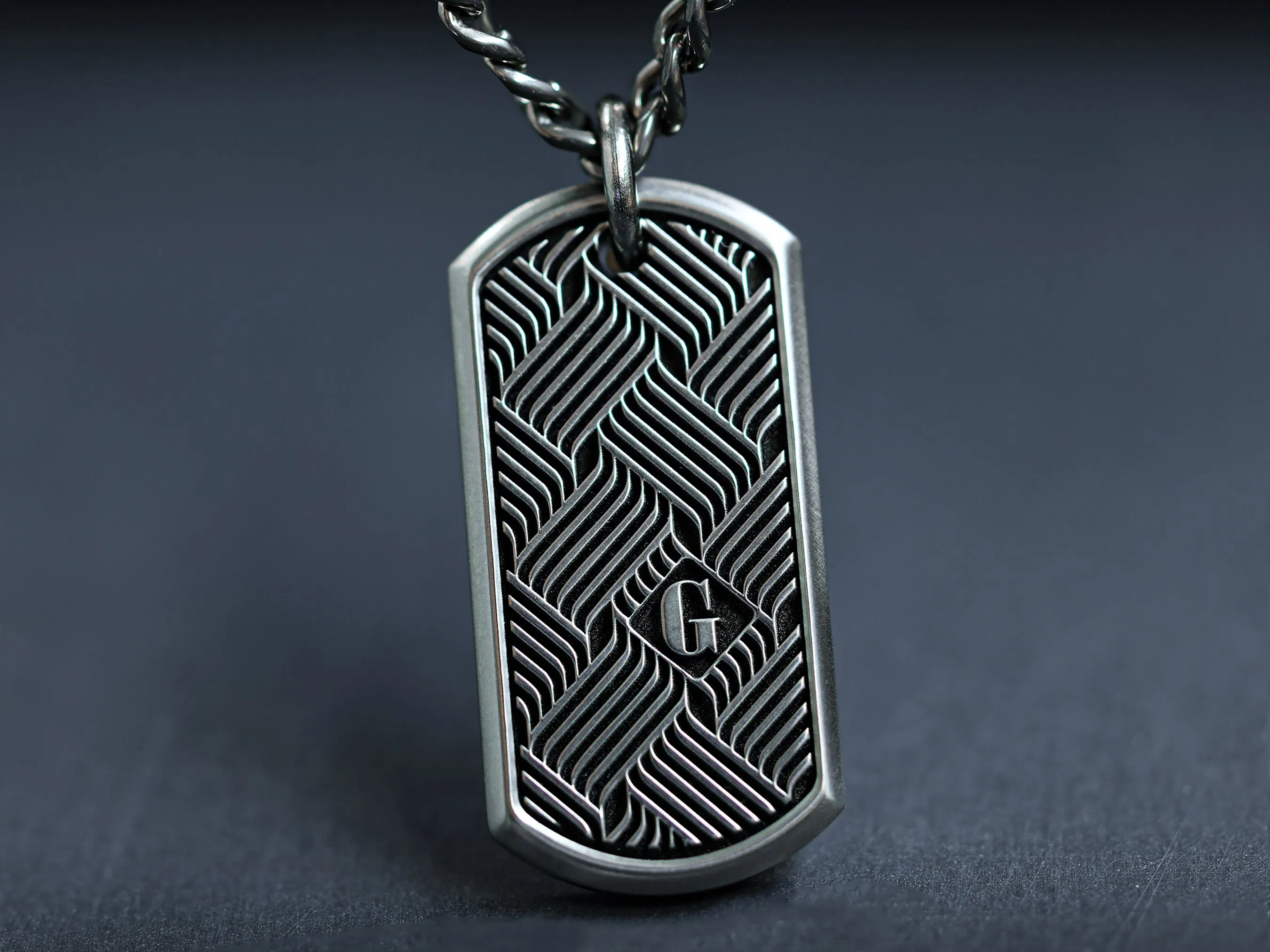 TITANIUM Infinity Weave Mini Necklace