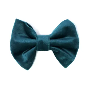 Velvet Atlantic Waves Classic Dog Bow Tie